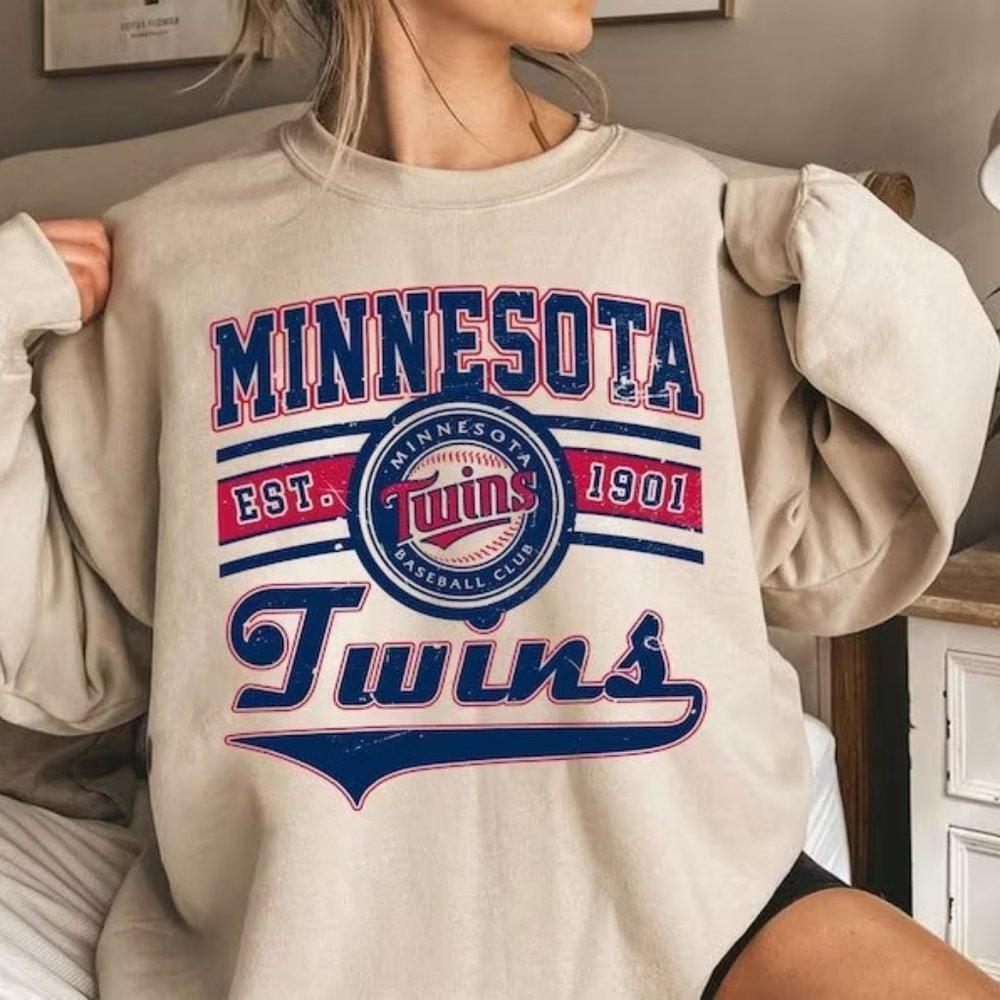 Minnesota Twin Crewneck Sweatshirt, Minnesota Twin Est 1901